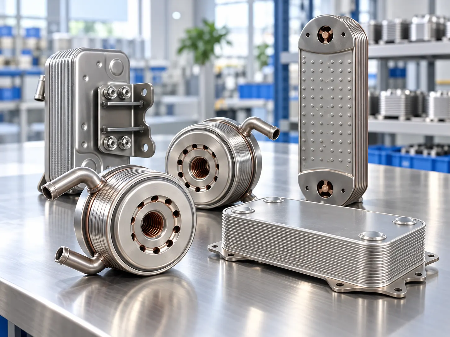 Automotive oil coolers