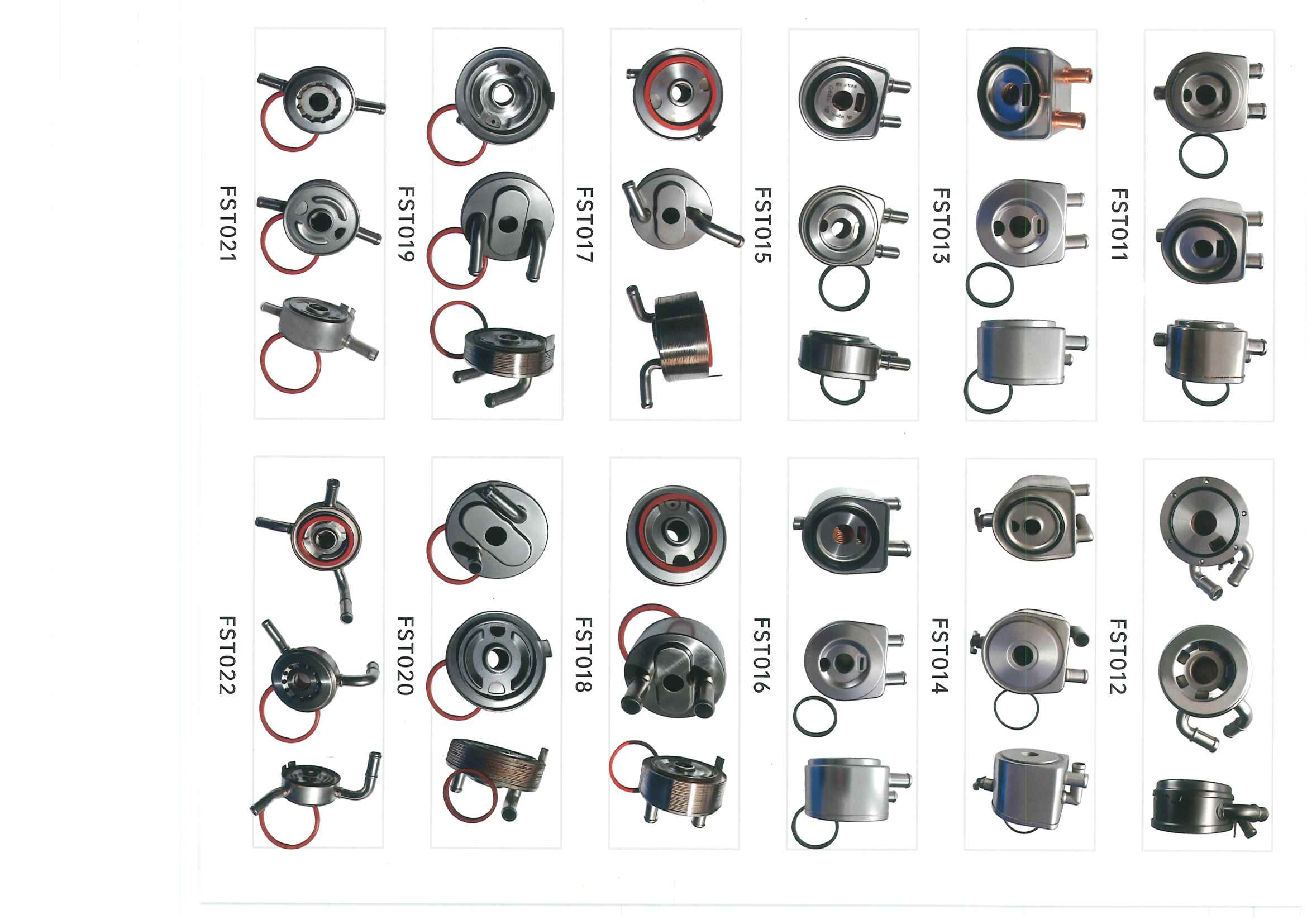 FST011–FST022 oil cooler references