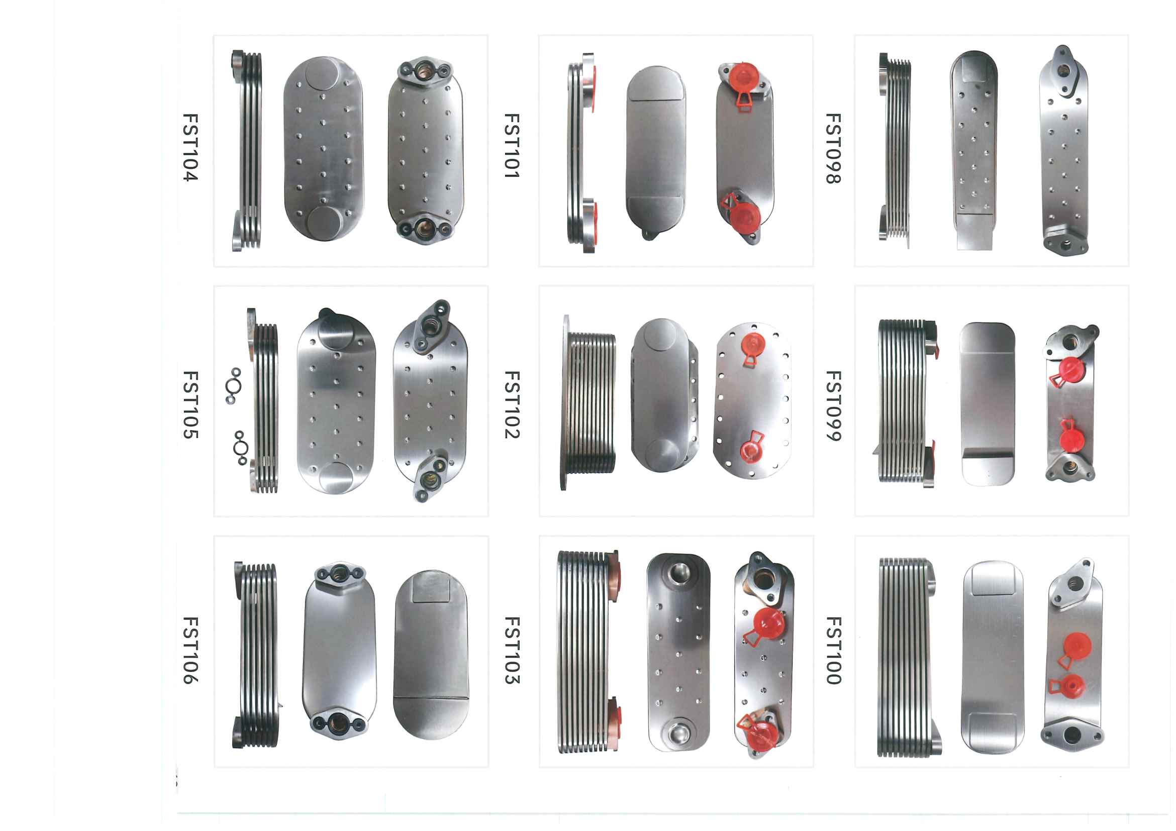 FST098–FST106 oil cooler references