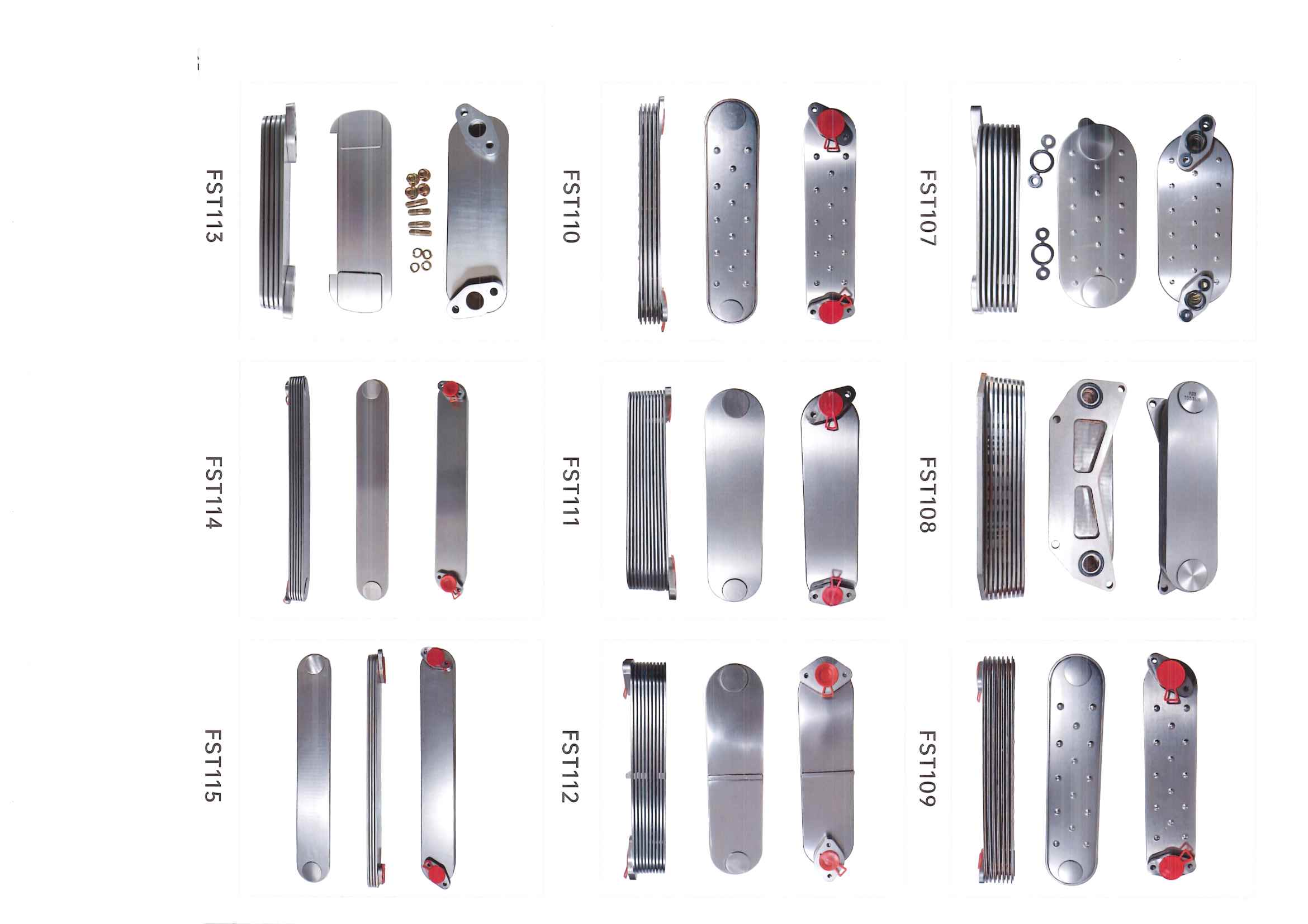 FST107–FST115 oil cooler references