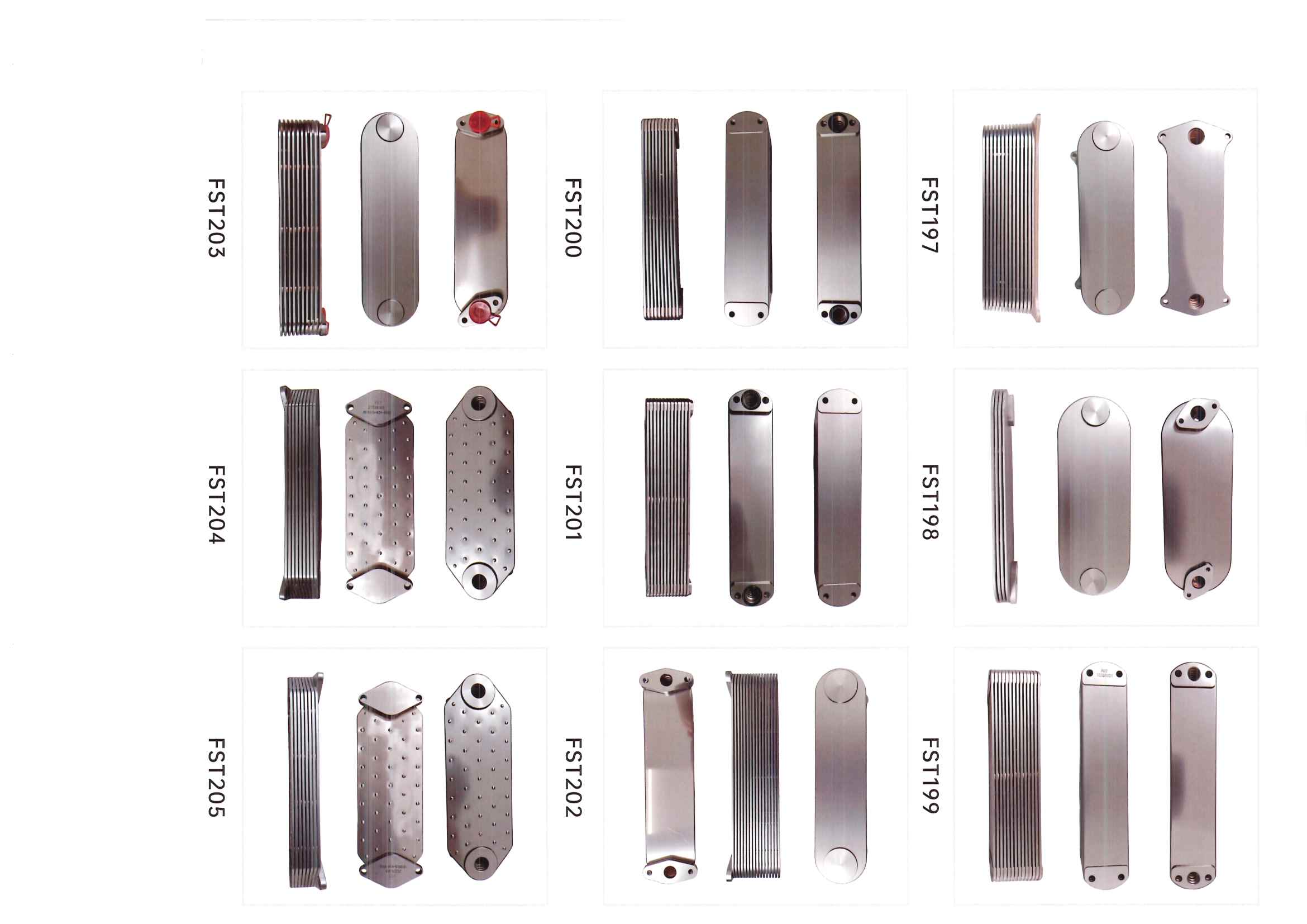 FST197–FST205 oil cooler references