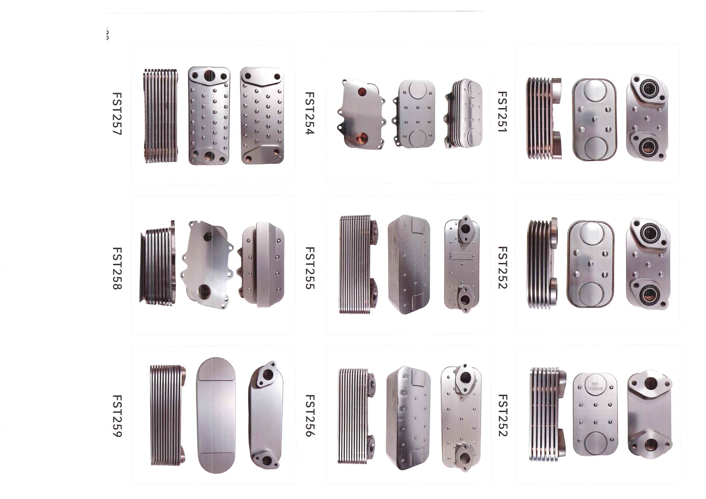 FST251–FST259 oil cooler references
