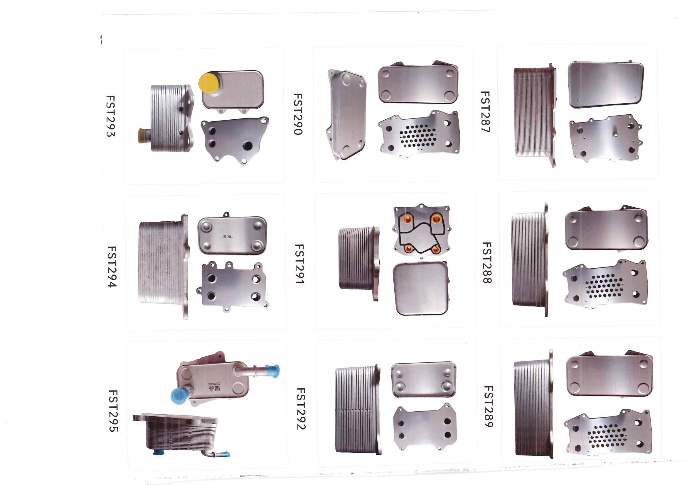 FST287–FST295 oil cooler references